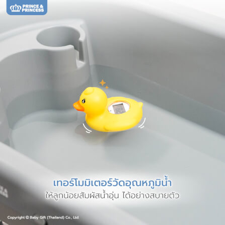 โต๊ะอาบน้ำ PRINCE & PRINCESS รุ่น TUB A PUFF สีเทาสว่าง_6